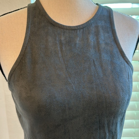 Faux Suede Fringe Tank - Picture 2 of 5